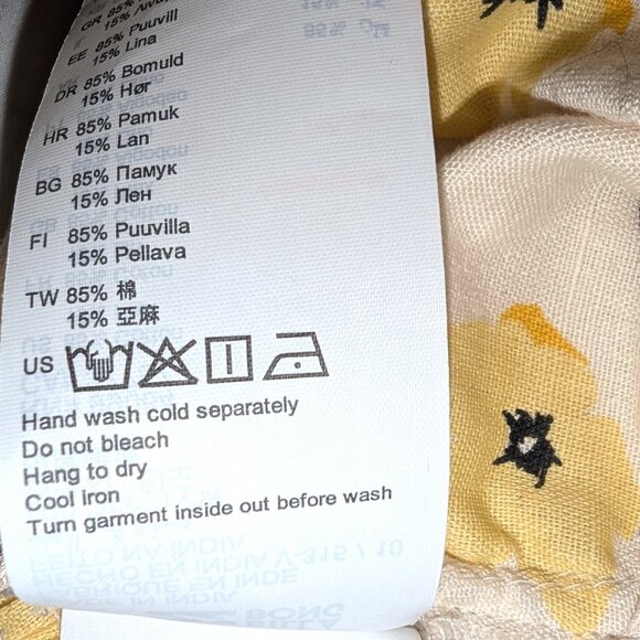 Billabong | Flax Linen Blend Forever In a Day Halter Crop Top Gold Dust | Medium - Picture 12 of 16